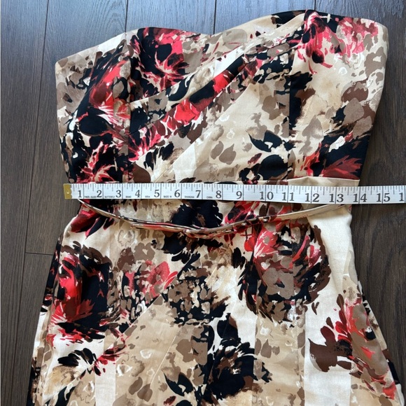 Floral Strapless Sweetheart Neckline Dress Medium - Picture 11 of 12